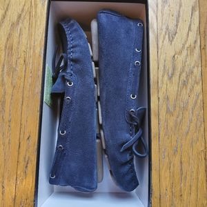 Pristine J.Crew Navy Suede Driving Mocs